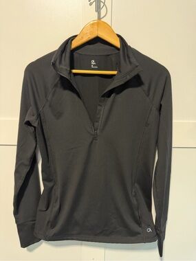 GAP Fit Black Quarter-Zip Turtleneck Performance Pullover